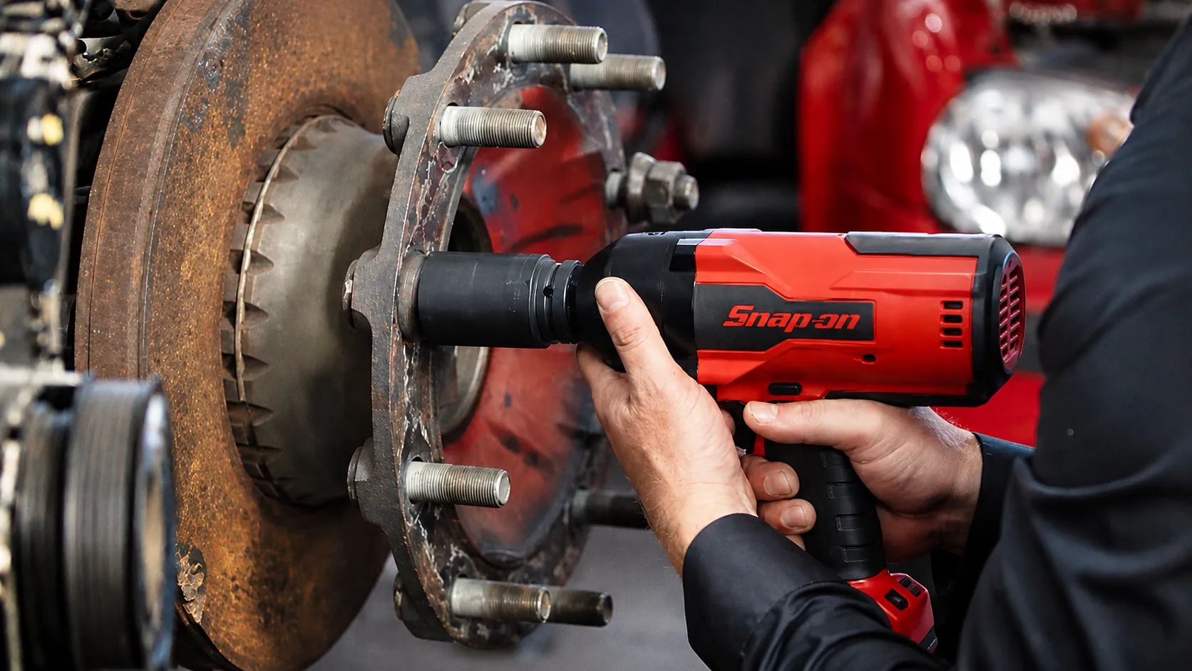 Snap-on gereedschap in de werkplaats